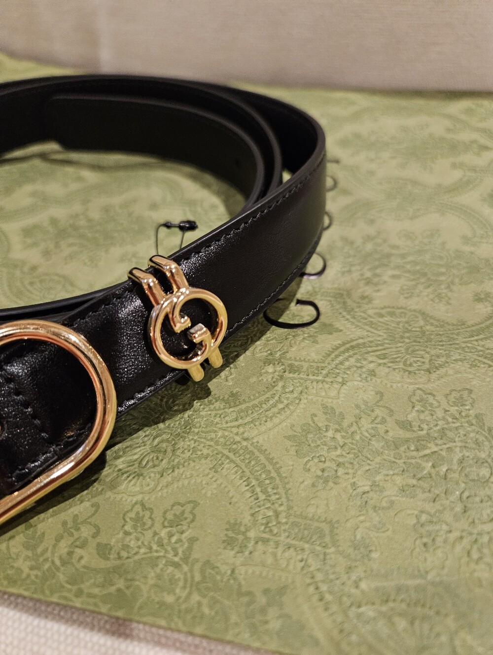 New Gucci Leather Belt Black Color size 105 - Picture 2 of 5
